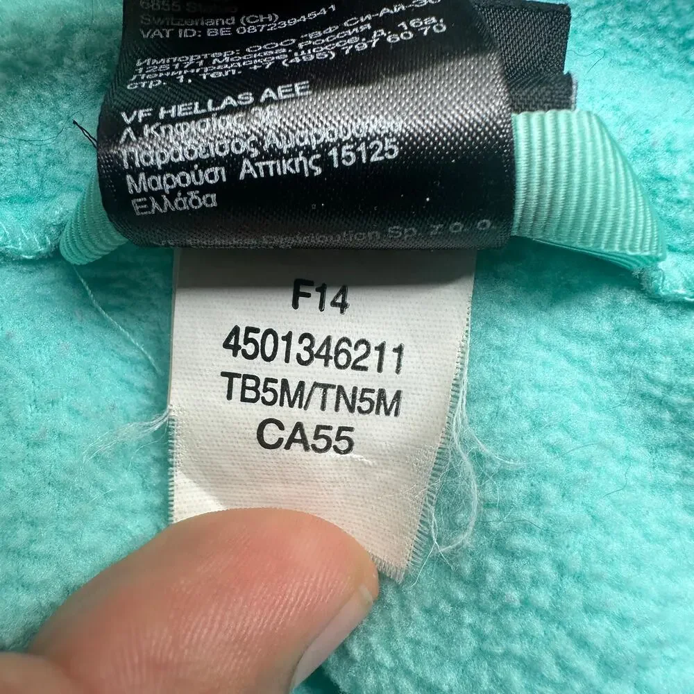 The North Face 3-in-1 HyVent Triclimate Fleece Jacket Girls Youth XL Teal White